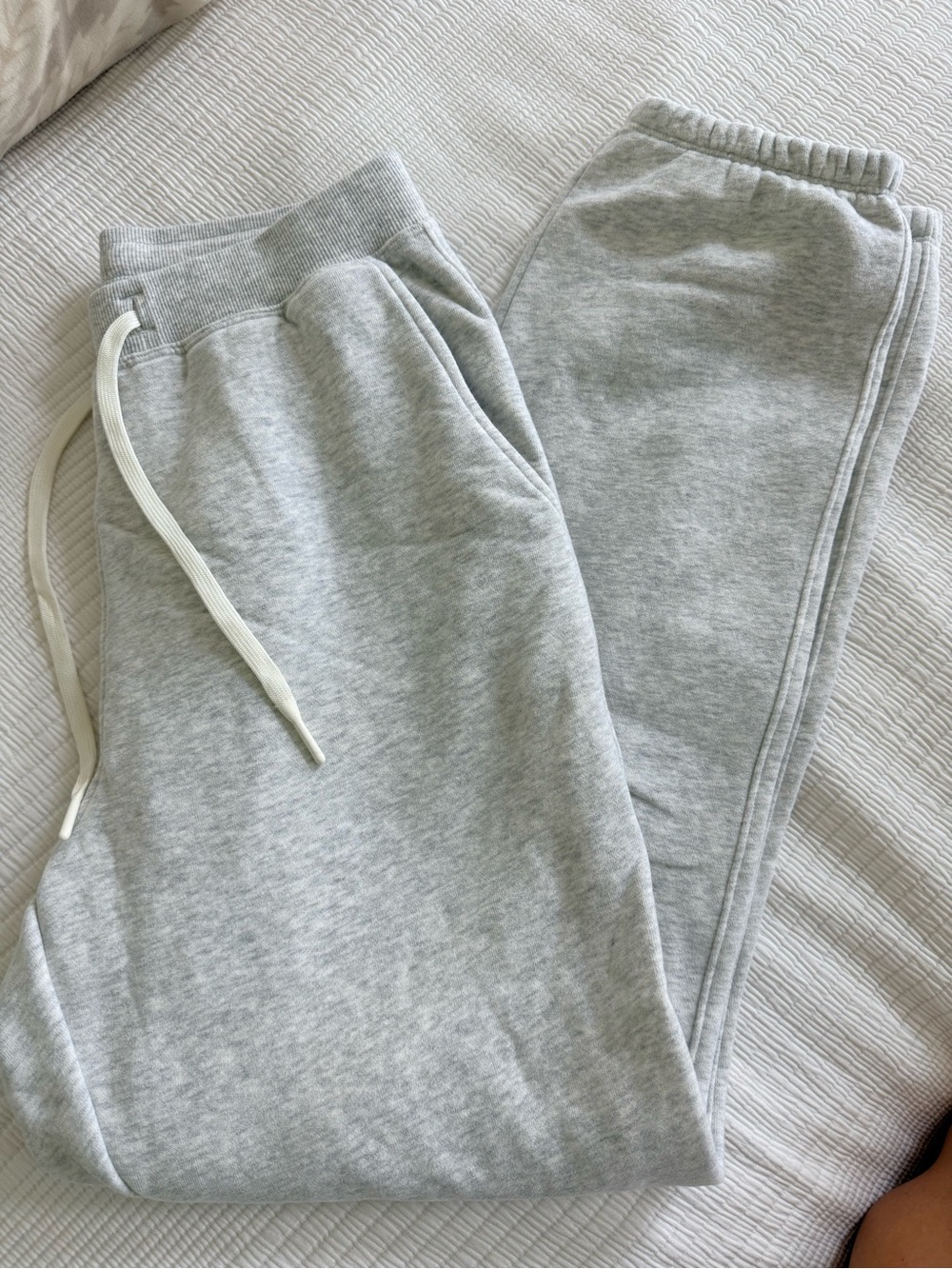 Rhoback - women’s  Light Gray and Fleece Jogger Sweatpants - s
